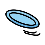 Flying Disc SVG Icon